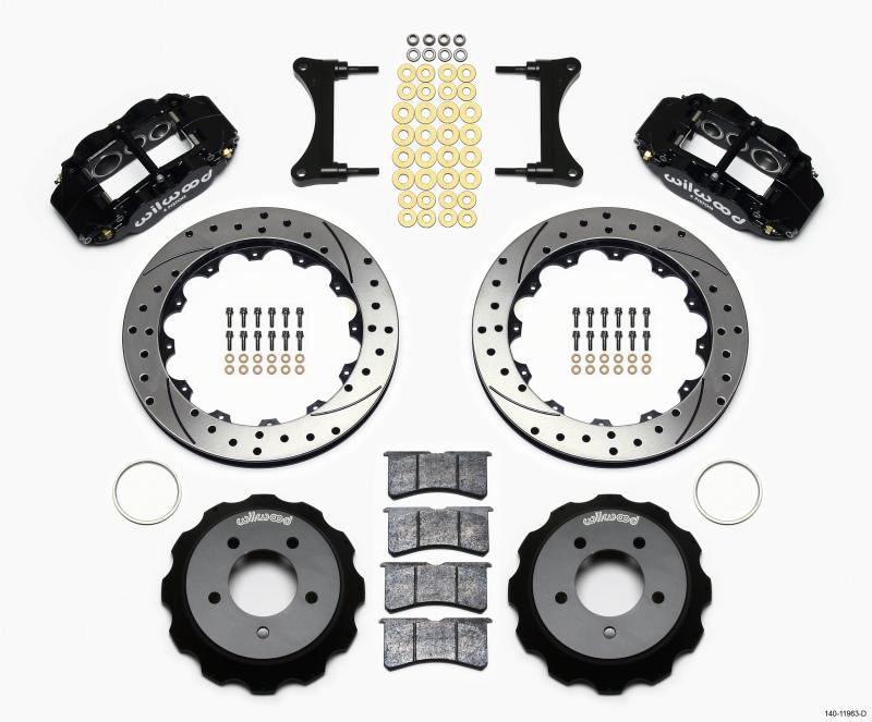 Wilwood Narrow Superlite 6R Front Hat Kit 12.88in Drilled 93-96 Mazda RX7 140-11963-D Main Image