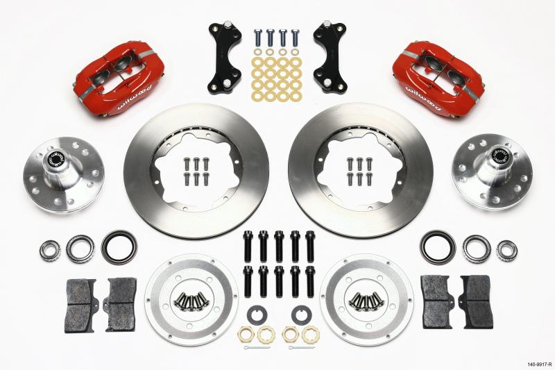 Wilwood Forged Dynalite Front Kit 11.00in Red WWE ProSpindle 140-9917-R Main Image