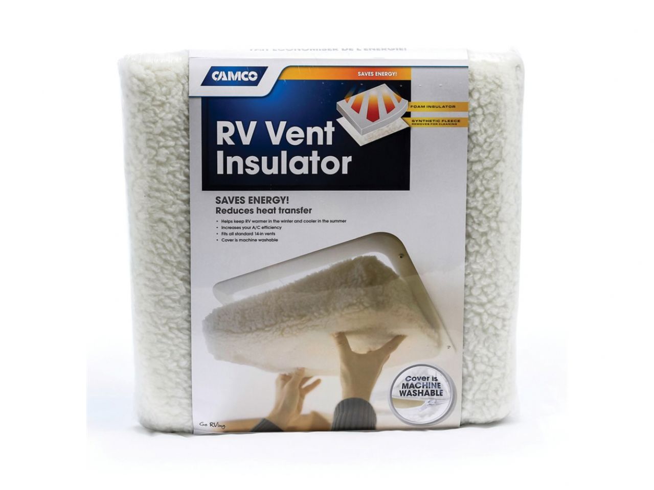 Camco Vent Insulator - Fits 14" x 14"Vent W/O Reflective Pdq Bilingual