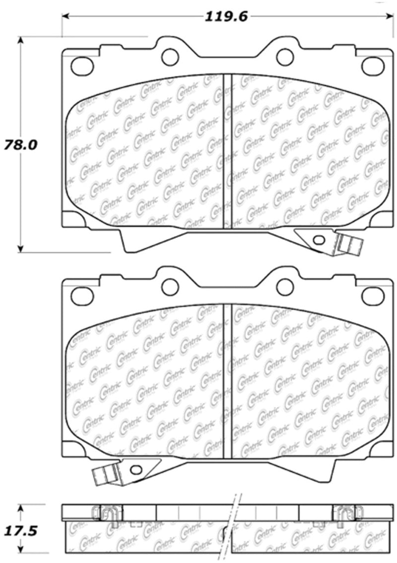 StopTech 98-07 Toyota Land Cruiser/Lexus LX470 Front Truck & SUV Brake Pad 319.07720