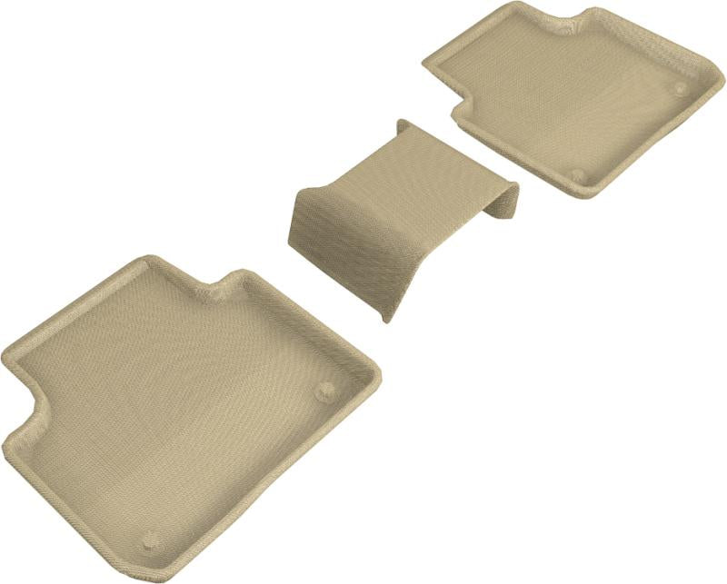 3D MAXpider 2019-2019 Porsche Cayenne Kagu 2nd Row Floormats - Tan L1PO01921502 Main Image