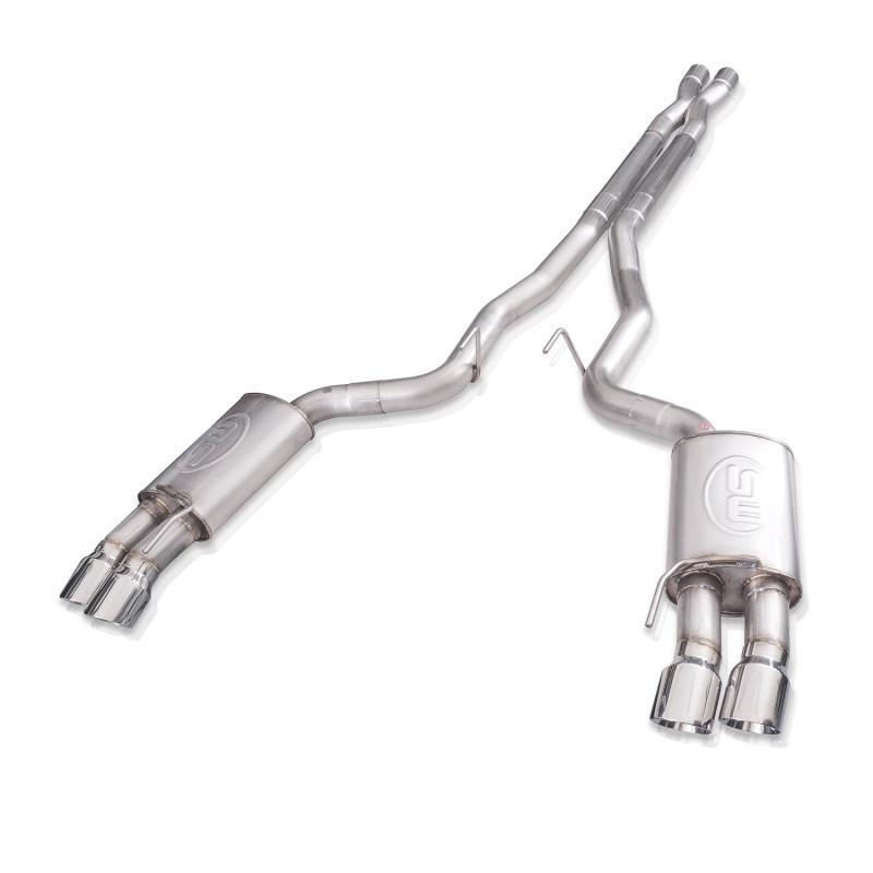 Stainless Works 18+ Ford Mustang GT Redline X-Pipe Performance Connect Cat-Back Exhaust M18CBXPC Main Image