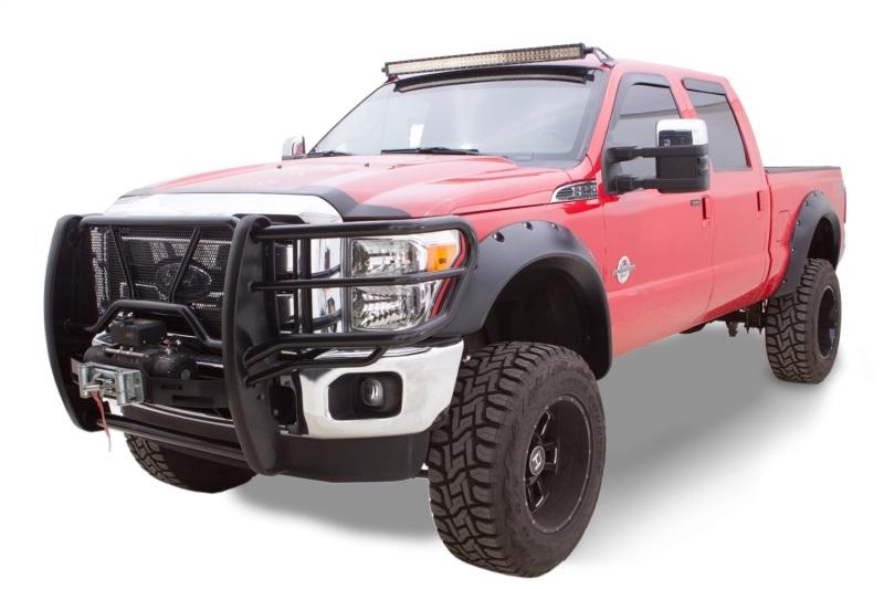 Bushwacker 11-16 Ford F-250 Super Duty Cutout Style Flares 4pc - Black 20940-02 Main Image