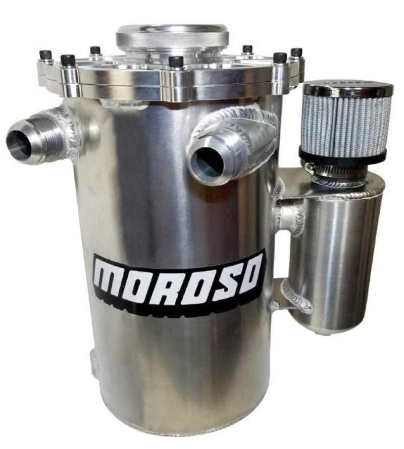 Moroso Dry Sump Oil Tank - Pro Mod - 13in Tall - 2 Piece - 7in Diameter -16An Fitting 22617