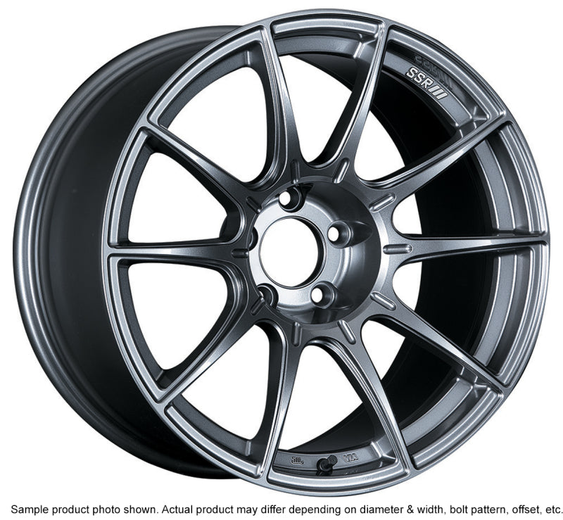 SSR GTX01 18x9.5 5x114.3 15mm Offset Dark Silver Wheel XA18950+1505GDK