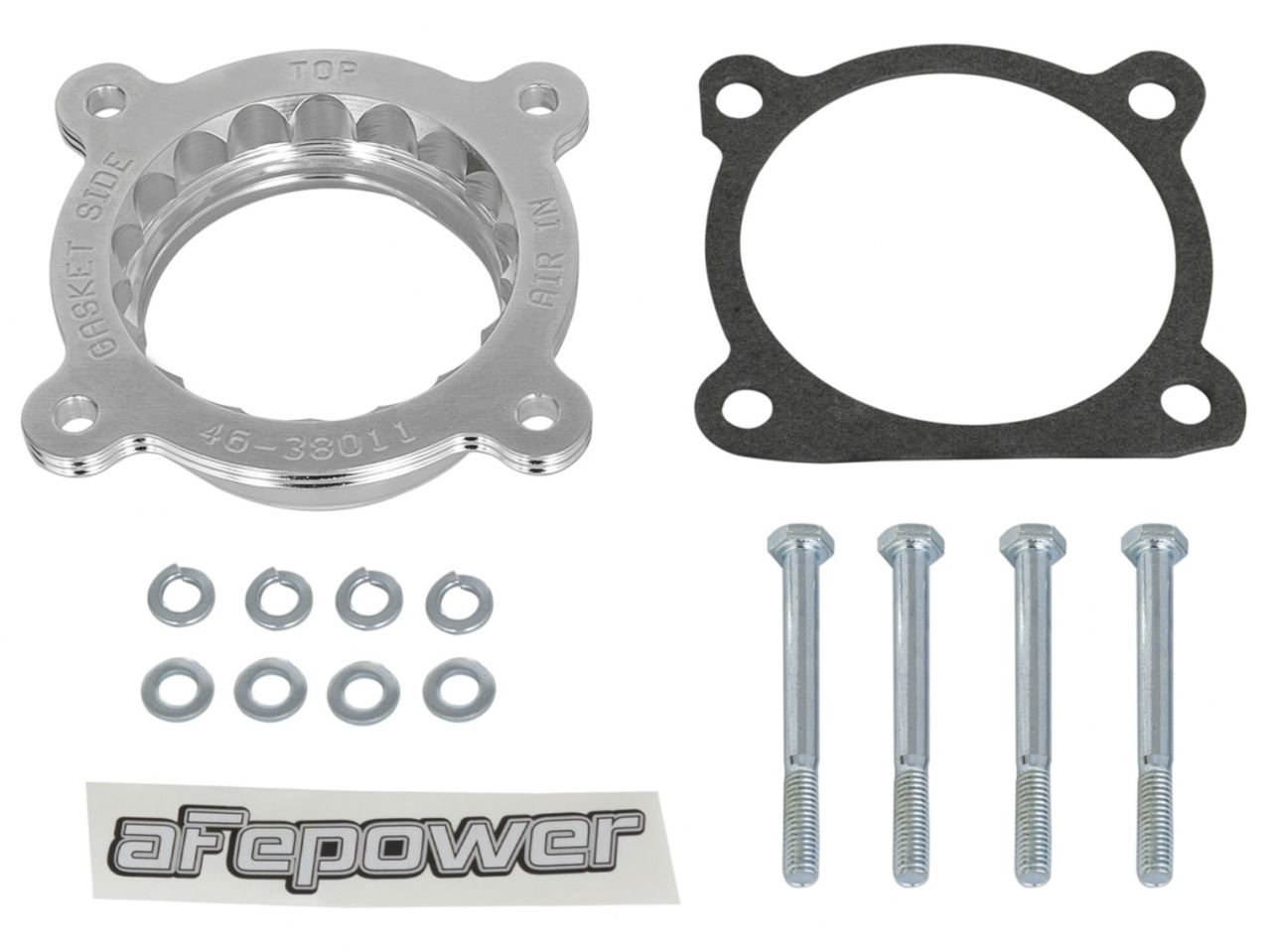 aFe Throttle Body Spacer, Silver Bullet for Toyota FJ Cruiser 10-18