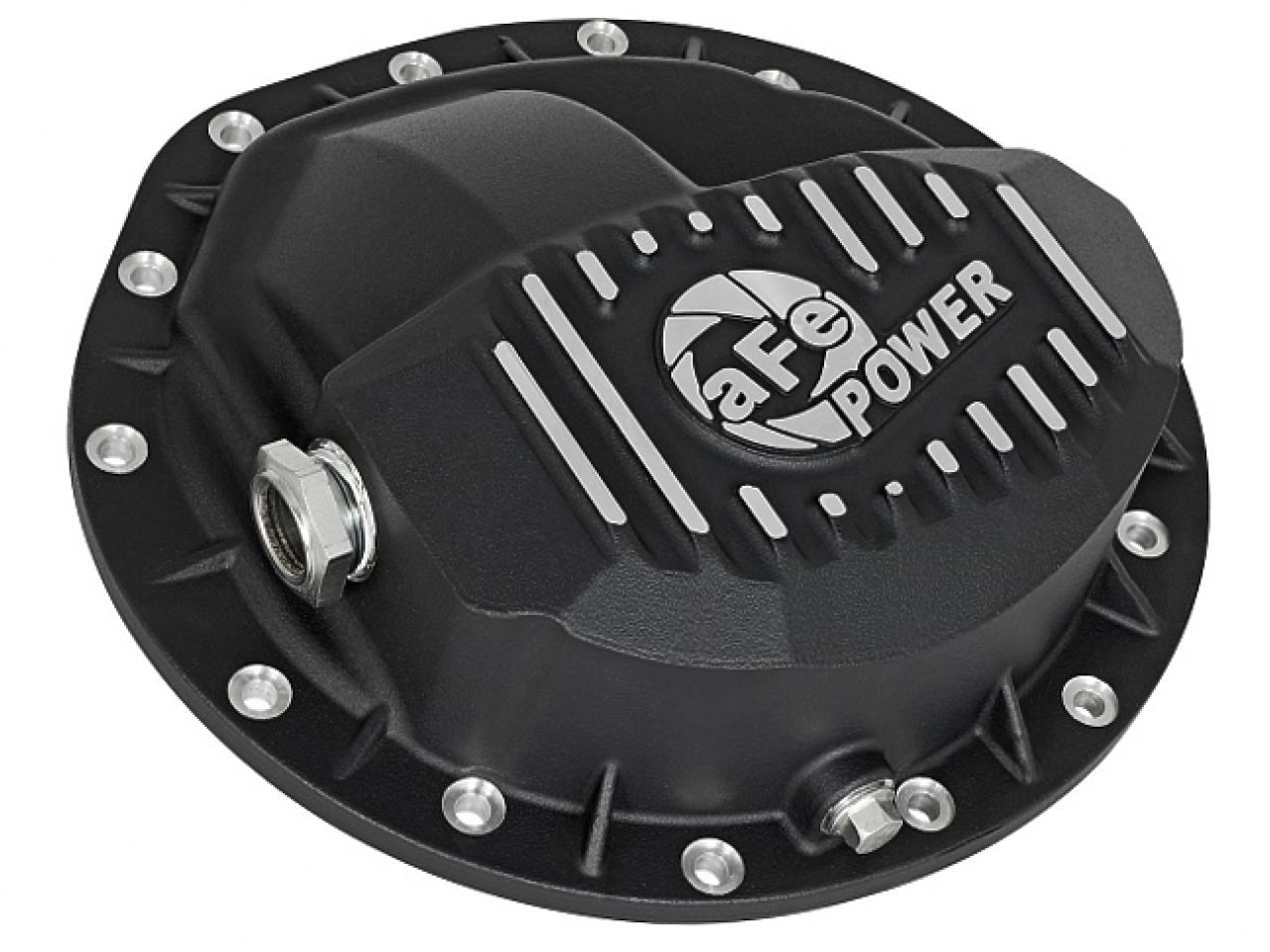 aFe Front Differential Cover, Machined Fins; Pro Series w/ Gear Oil