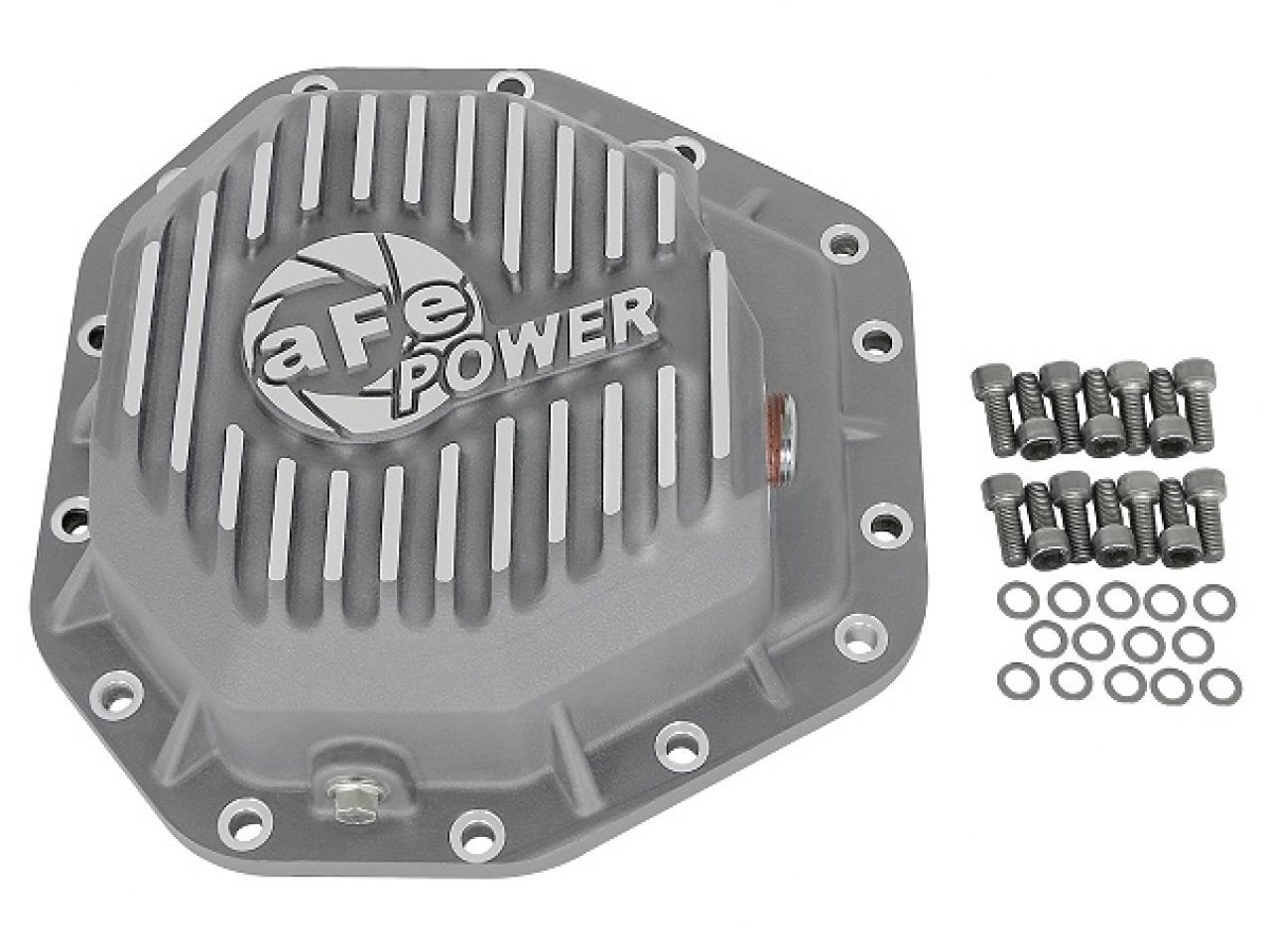 aFe Street Series Rear Differential Cover Raw w/ Machined Fins