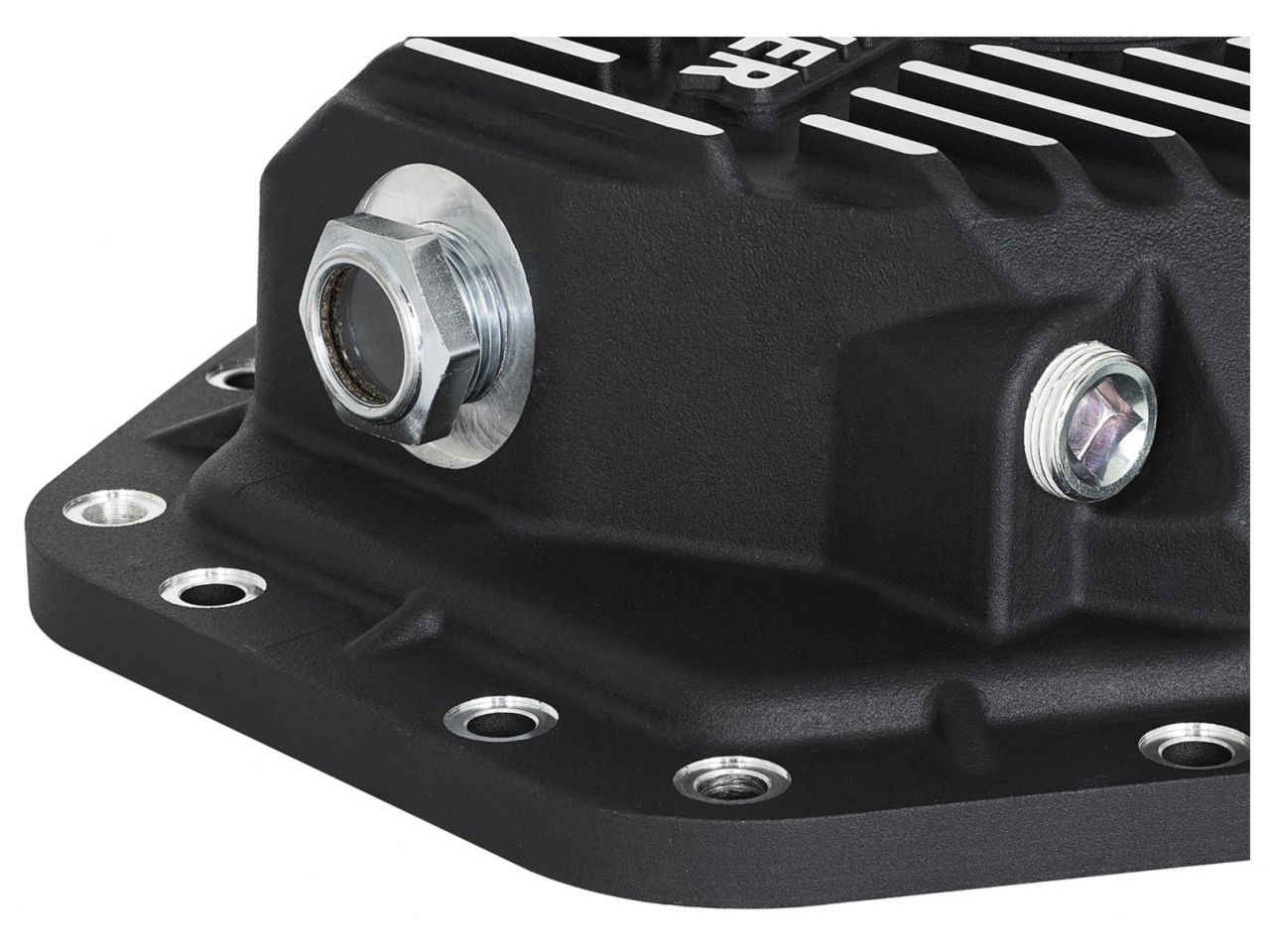 aFe Pro Series Rear Differential Cover Kit Black w/Machined Fins, Gear Oil