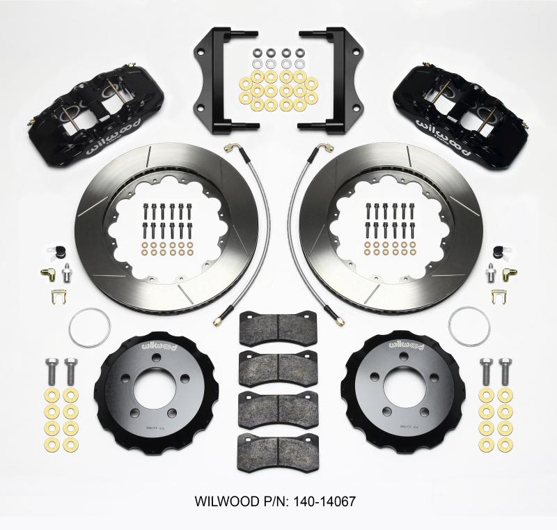 Wilwood AERO6 Front Hat Kit 14.25 2014-Up Challenger w/Lines 140-14067 Main Image