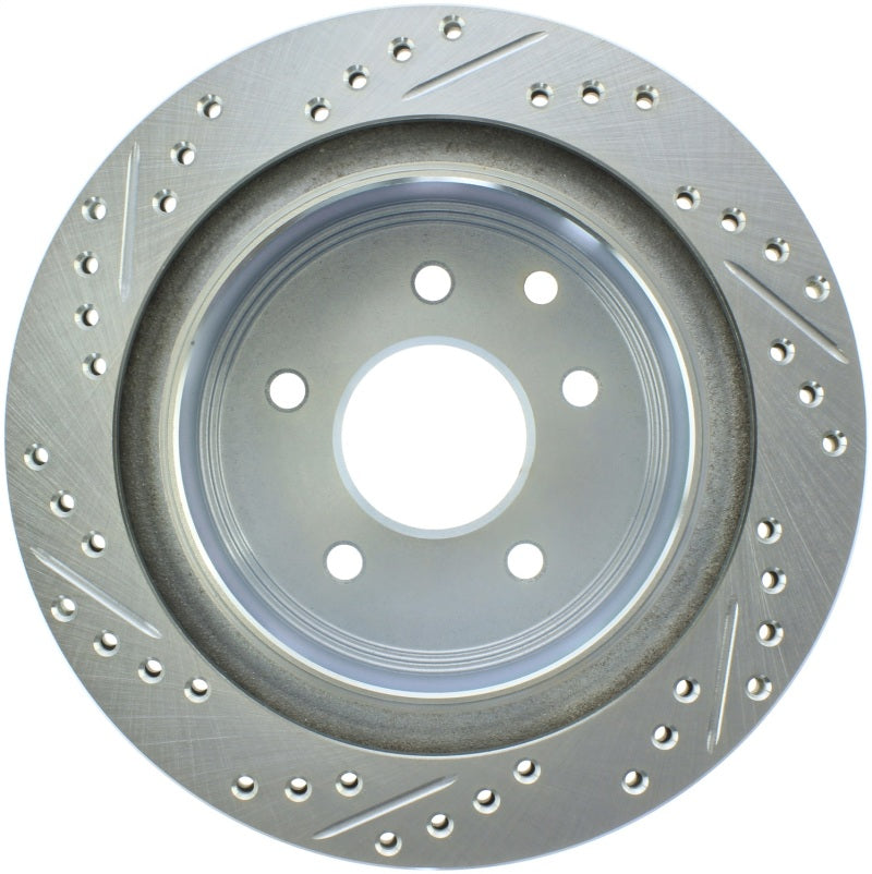 StopTech Select Sport Nissan Slotted and Drilled Left Rear Rotor 227.42077L