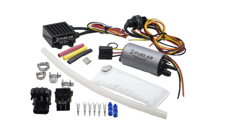 Fuelab 253 In-Tank Brushless Fuel Pump Kit w/9mm Barb & 6mm Siphon/72002/74101/Pre-Filter - 500 LPH 25314