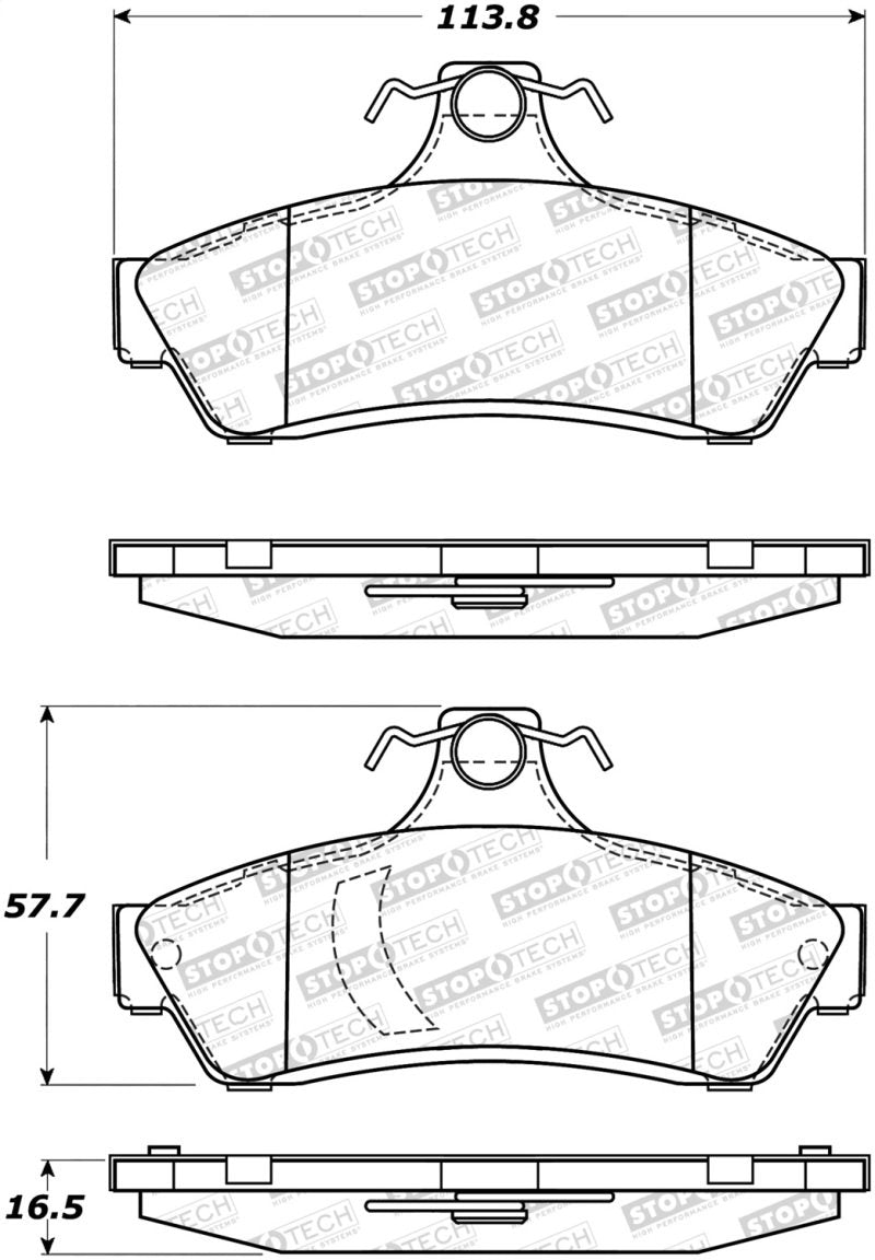 StopTech Street Brake Pads 308.10481 Main Image