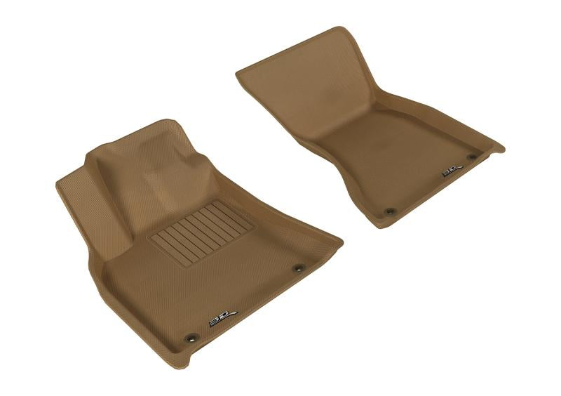 3D MAXpider 2014-2019 Porsche Macan Kagu 1st Row Floormat - Tan L1PO01411502 Main Image