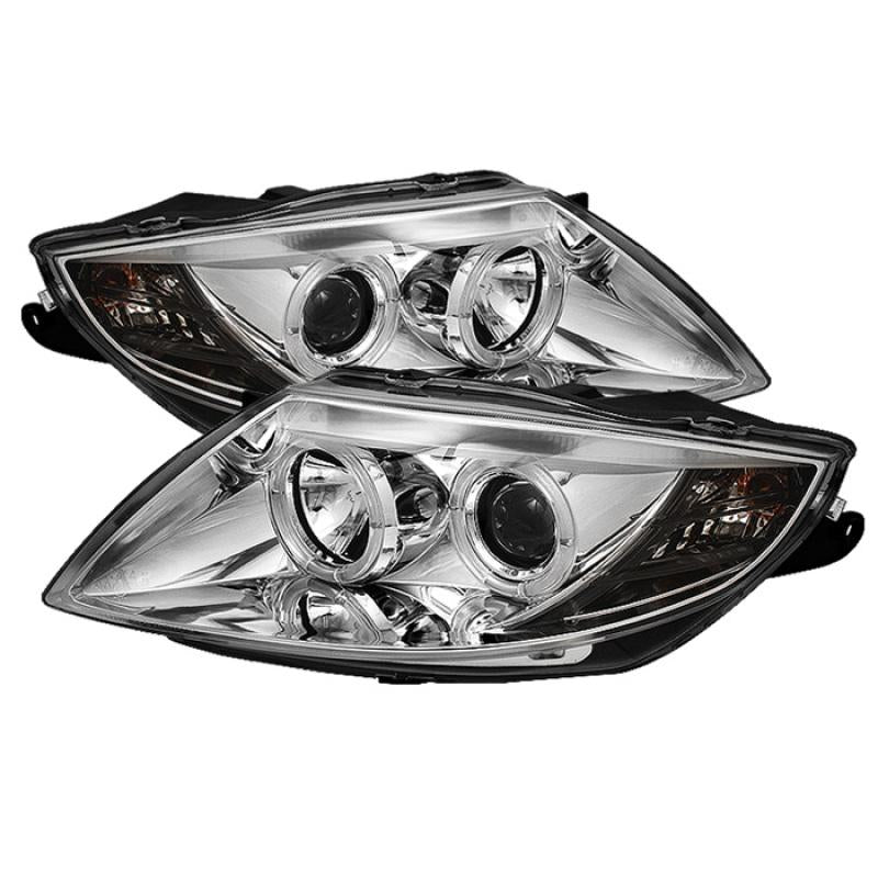 Spyder BMW Z4 03-08 Projector Headlights Halogen Model Only - LED Halo Chrome PRO-YD-BMWZ403-HL-C 5029089 Main Image