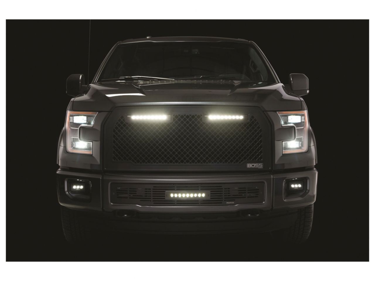 Putco 2015-2017, Ford F150 - Lighted with two 10" Luminix Light Bars