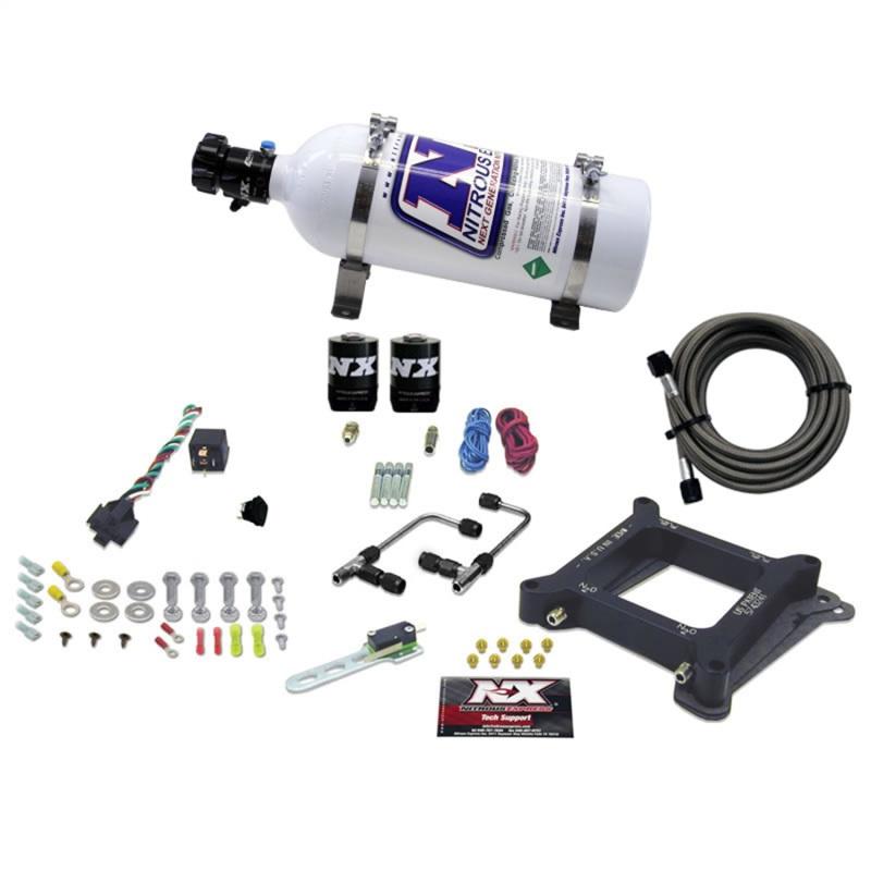 Nitrous Express 4150 Gemini Stage 6 Alcohol Nitrous Kit (50-300HP) w/5lb Bottle 60045-05 Main Image