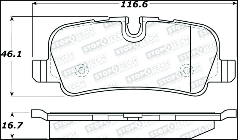 StopTech Street Brake Pads 308.10991 Main Image