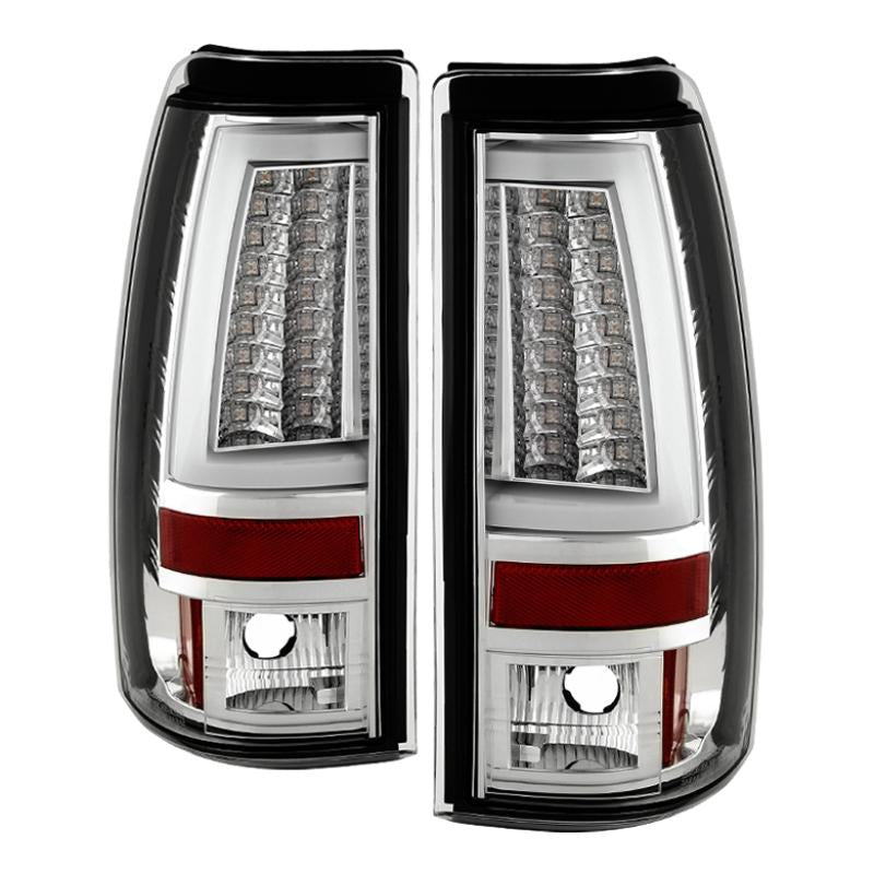 Spyder Chevy Silverado 1500/2500 03-06 Version 2 LED Tail Lights - Chrome ALT-YD-CS03V2-LED-C 5081902 Main Image