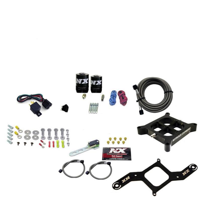 Nitrous Express 4150 Single Entry Crossbar Nitrous Plate Kit RNC (250-750HP) w/o Bottle 63840-00 Main Image