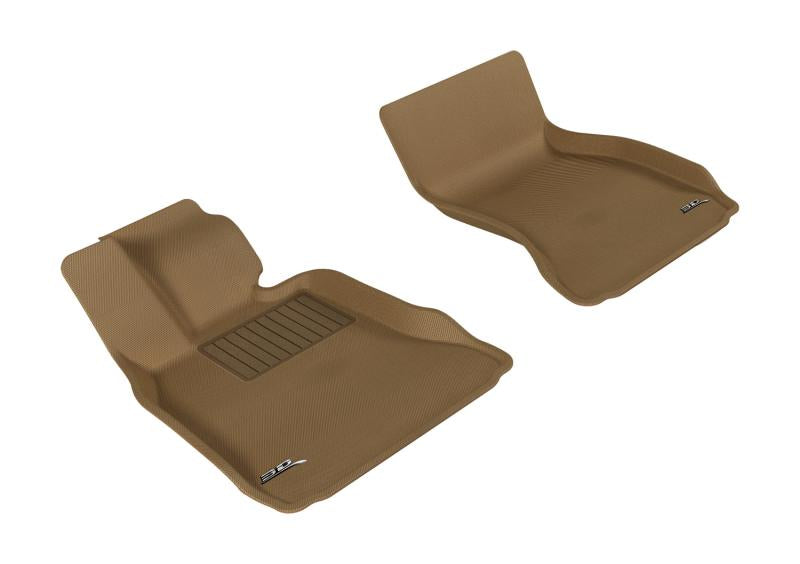 3D MAXpider 2009-2015 BMW 7 Series/Li F01/F02/F04 Kagu 1st Row Floormat - Tan L1BM05211502 Main Image