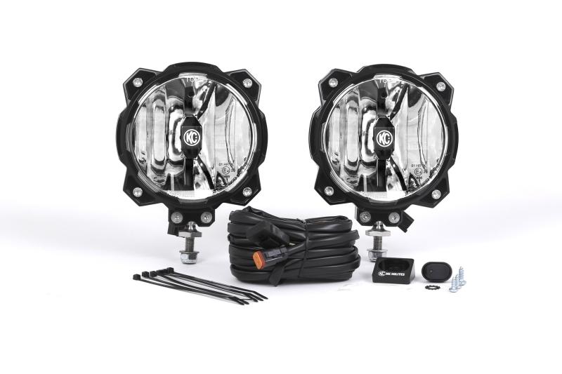 KC HiLiTES 6in. Pro6 Gravity LED Light 20w Single Mount Spot Beam (Pair Pack System) 91301 Main Image