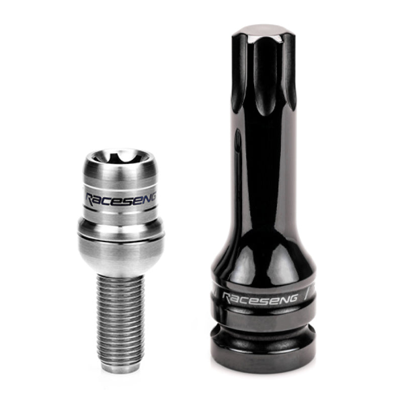 Raceseng TLR-1 Titanium Lug Bolt Set - M14x1.5mm / R14 Floating Seat - Brushed 01033BRS10-01033BRS10-103104S20