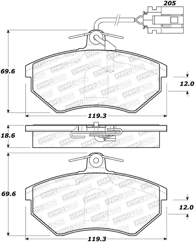 StopTech Street Brake Pads 308.06840 Main Image