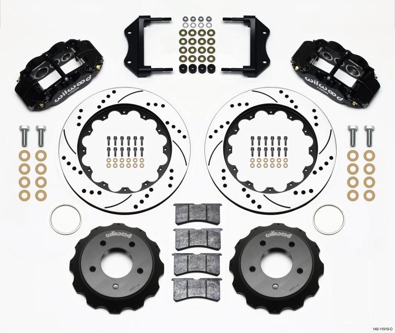 Wilwood Narrow Superlite 6R Front Hat Kit 14.00in Drilled 84-87 Corvette C4 140-11919-D Main Image