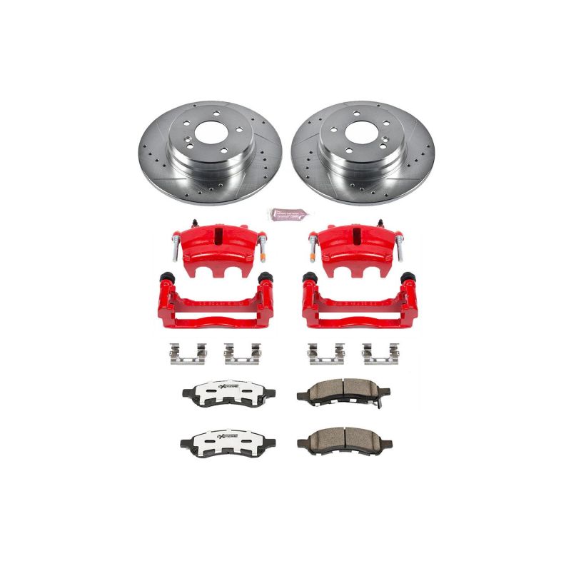 PowerStop PSB Z26 Street Kit w/Cals Brakes, Rotors & Pads Brake Kits - Performance D&S main image