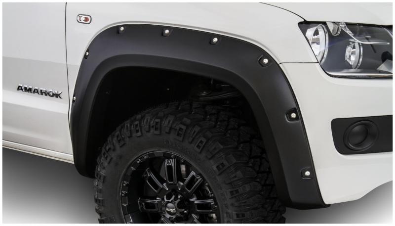 Bushwacker 17-18 Volkswagen Amarok Pocket Style Flares 4pc Diesel 61.2in Bed - Black 171905-02 Main Image