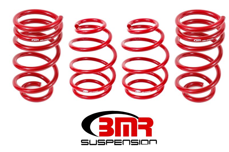 BMR 10-15 5th Gen Camaro V8 Lowering Spring Kit (Set Of 4 Front) - Red SP025R Main Image