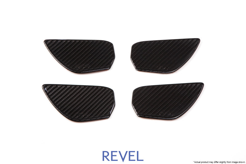 Revel GT Dry Carbon Door Trim Inner Handles (FL/FR/RL/RR) 16-18 Honda Civic - 4 Pieces 1TR4GT0AH08