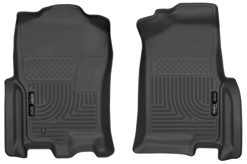 Husky Liners 07-10 Ford Expedition / Lincoln Navigator WeatherBeater Black Front Floor Liners 18391 Main Image