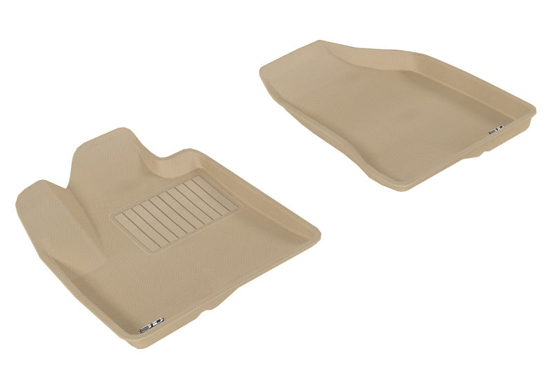 3D MAXpider 2007-2009 Hyundai Santa Fe Kagu 1st Row Floormat - Tan L1HY00511502