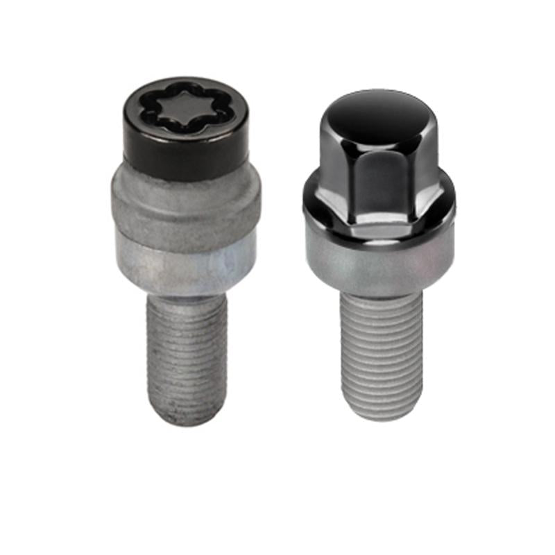 McGard 5 Lug Hex Install Kit w/Locks (Radius Seat Bolt) M14X1.5 / 17mm Hex / 28.1mm Shank L. - Black 68020BK Main Image