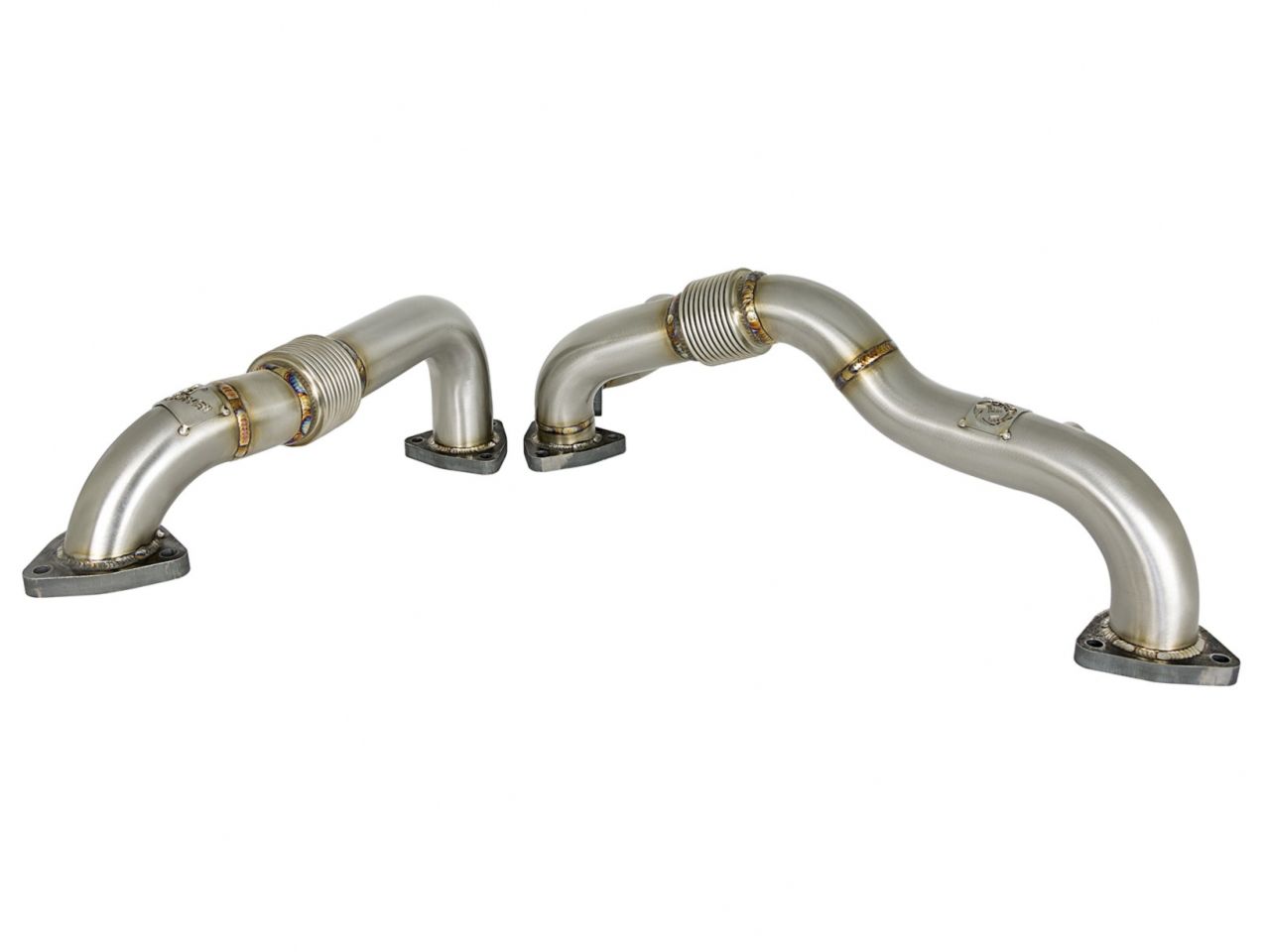 aFe Twisted Steel Header Up-Pipe Ford Diesel Trucks 08-10 V8-6.4L (td)