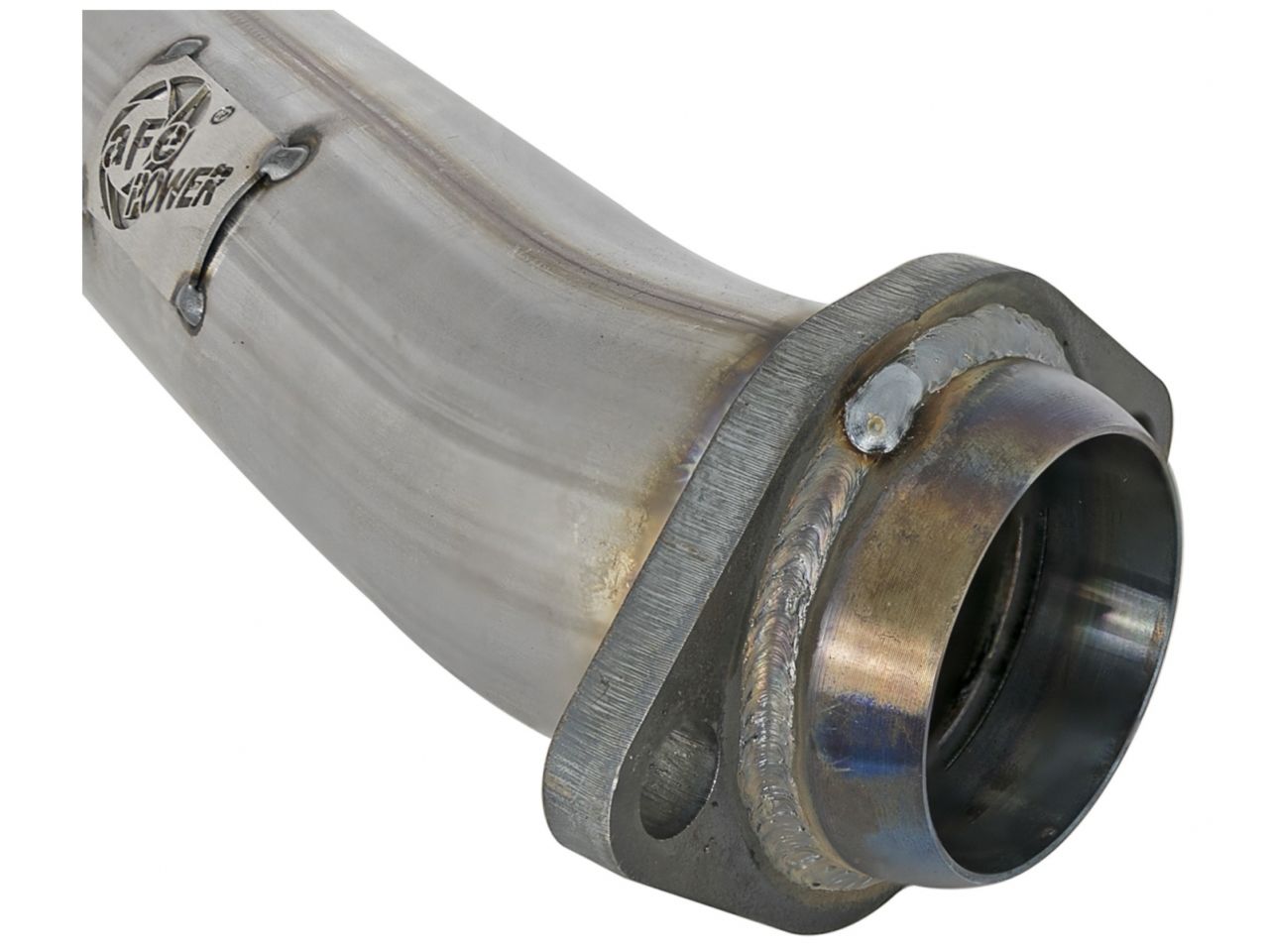 aFe Loop-Delete Down-Pipe, Twisted Steel, 2-1/2in, 409 Stainless Steel