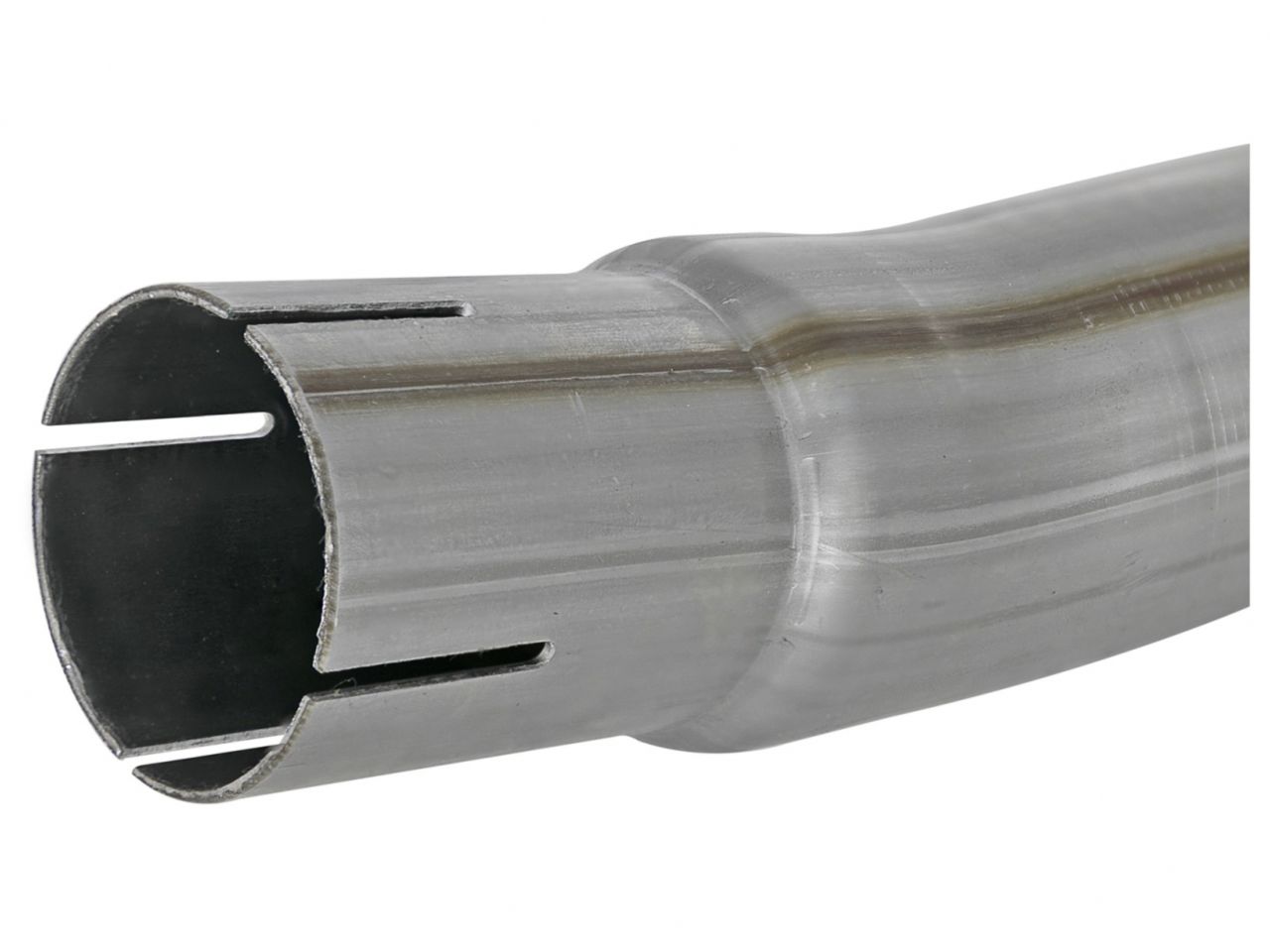 aFe Loop-Delete Down-Pipe, Twisted Steel, 2-1/2in, 409 Stainless Steel