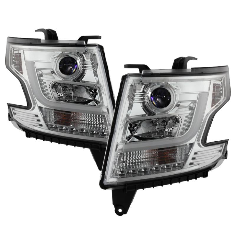 Spyder Chevy Tahoe / Suburban 2015 -2016 Projector Headlights - DRL LED - Chrome PRO-YD-CTA15-DRL-C 5082534 Main Image