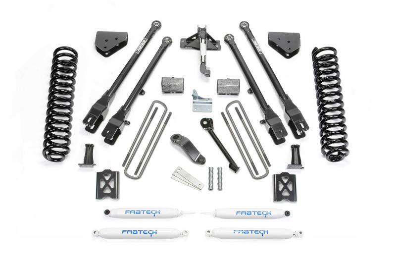 Fabtech 05-07 Ford F350 4WD 6in 4 Link System w/Perf. Shocks K20132 Main Image