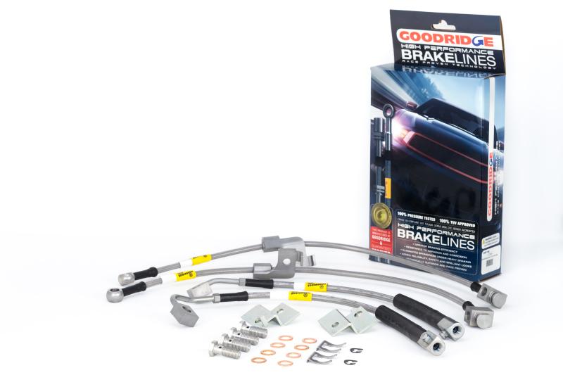 Goodridge 2015 Ford Mustang All Models G-Stop Stainless Steel Brake Lines 12366 Main Image