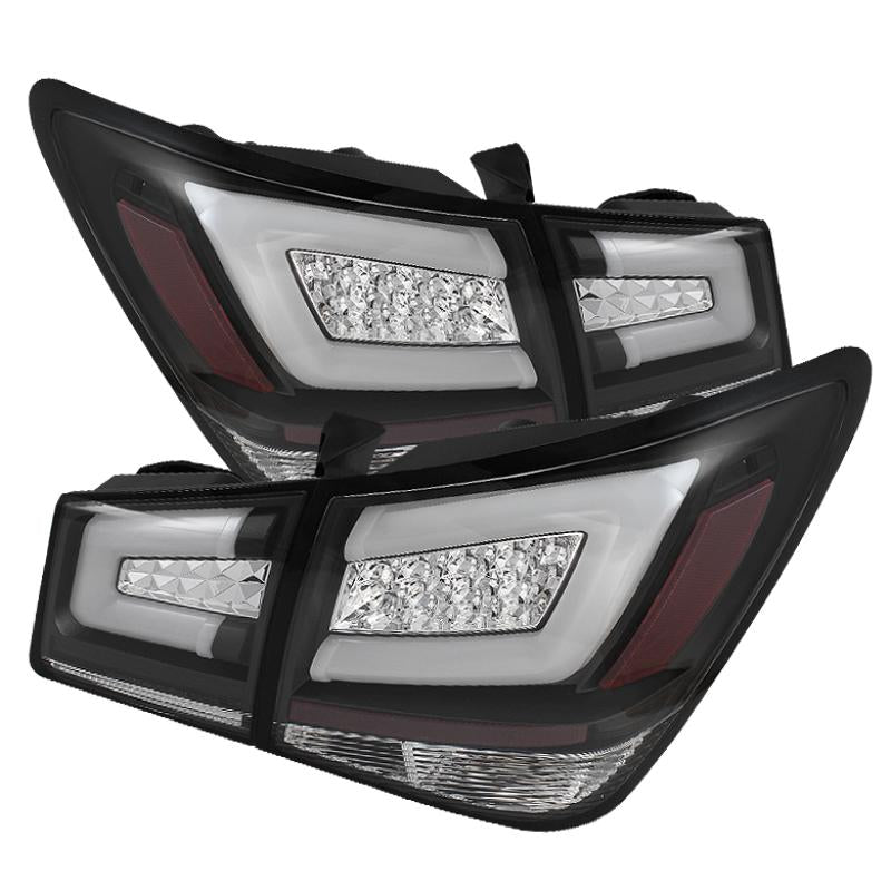 Spyder Chevy Cruze 2011-2014 Light Bar LED Tail Lights Black ALT-YD-CCRZ11-LBLED-BK 5076595 Main Image