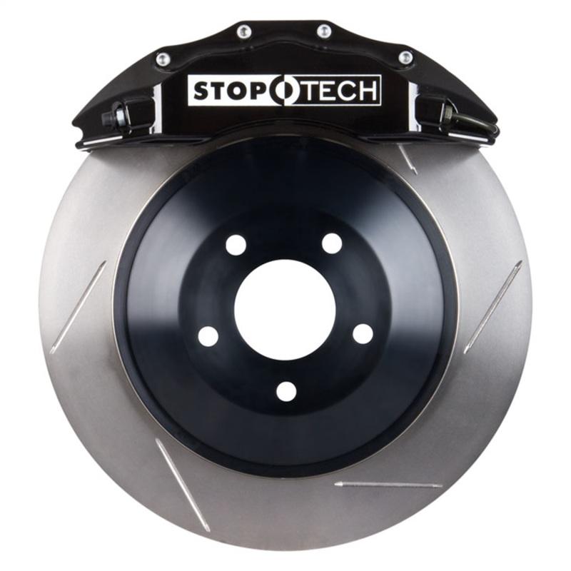 StopTech 09 Dodge Challenger R/T / 06-09 Charger SXT R/T Front Touring BBK w/ Black ST-60 Calipers 82.241.6100.51 Main Image