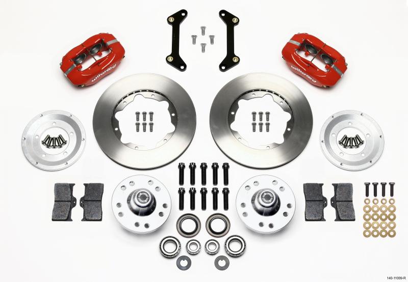 Wilwood Forged Dynalite Front Kit 11.00in Red 79-87 GM G Body 140-11009-R Main Image