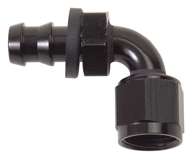 Russell -8 AN 90° Twist-Lok Hose End - Black