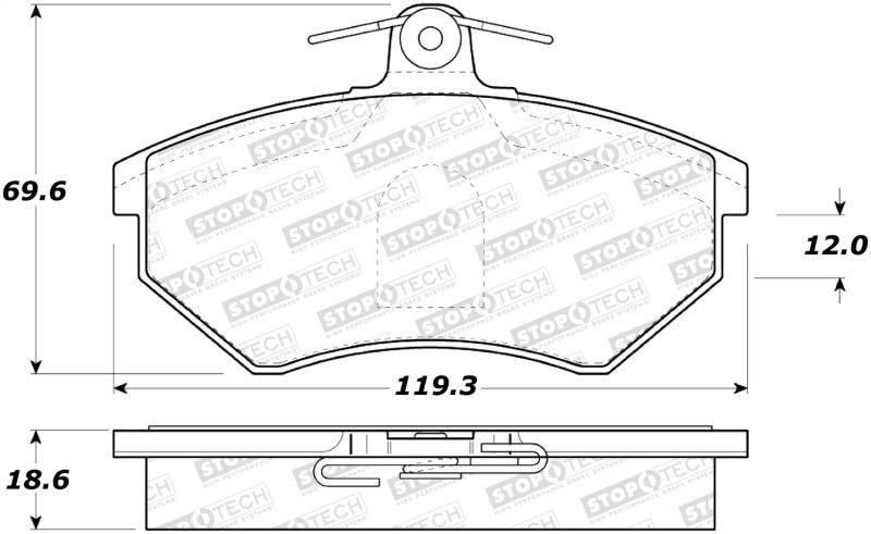 StopTech Street Brake Pads 308.07800 Main Image