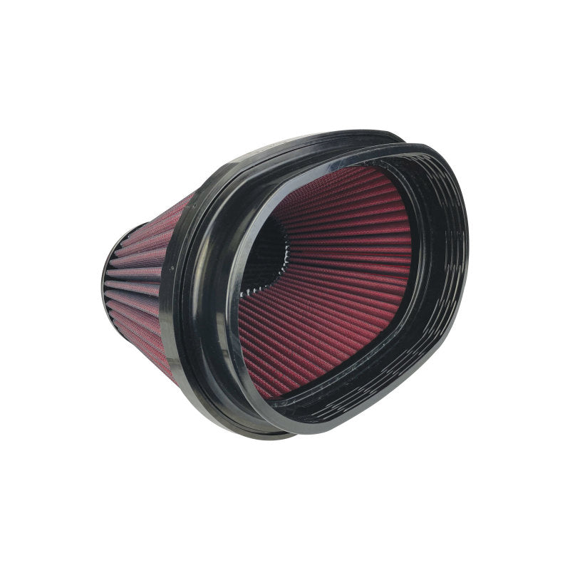 Injen Oiled Air Filter 8.5x5.63in Oval ID / 9.92x7.17in Base / 5.7in HT / 6.865ix4.115in Top X-1126-BR