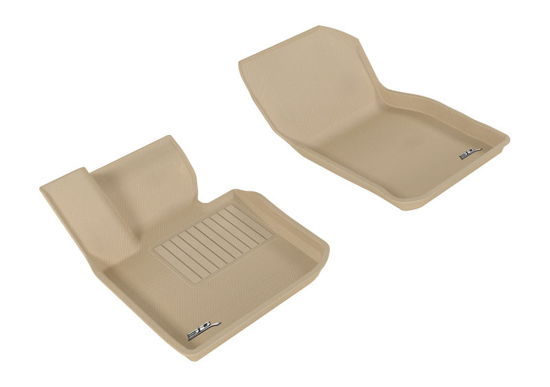 3D MAXpider 2014-2019 Mini Hardtop 2-Door/Convertible Kagu 1st Row Floormat - Tan L1MN01011502