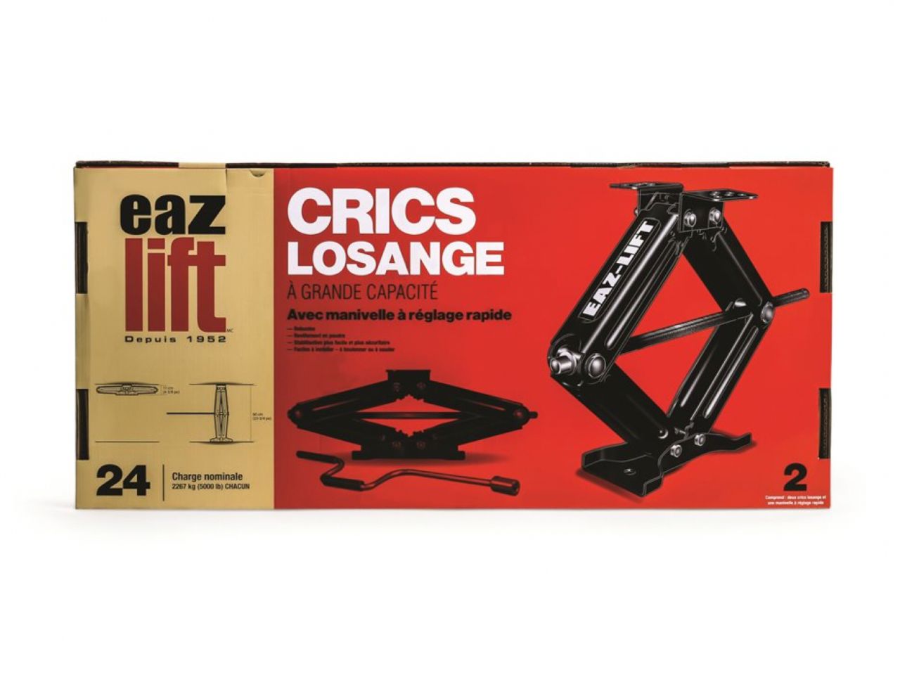 Camco Eaz-Lift 24" Scissor Jack - 5000lb (2ea) Bilingual